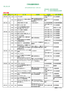 行事会議事業案内