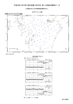 平成28年(2016年)熊本地震(4月29日 M4.5)前後の観測データ