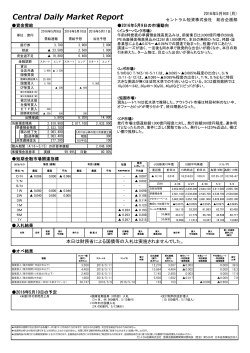Central Daily Market Report