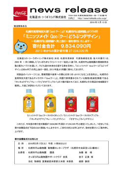 ミニッツメイド Qoo(クー)どうぶつデザイン
