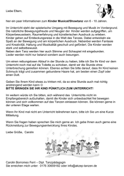 Info Kinder Musical