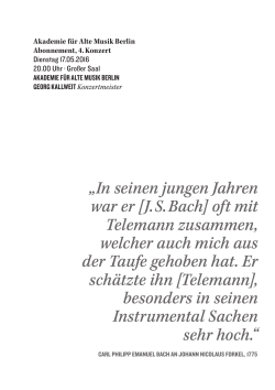 Programmheft  - Konzerthaus Berlin