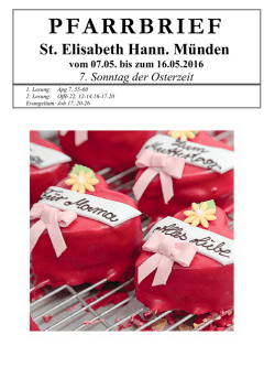 pfarrbrief - St. Elisabeth