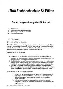 Bibliotheksordnung