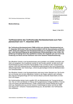 planwechsel vom 11. Dezember 2016