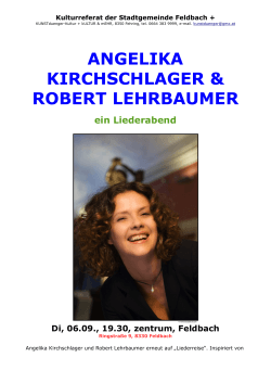 ANGELIKA KIRCHSCHLAGER & ROBERT LEHRBAUMER
