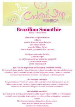 Rezept für den „Brazilian Smoothie“