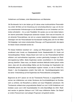 Trendwende Personal: Tagesbefehl der Ministerin ( PDF , 103 kB)