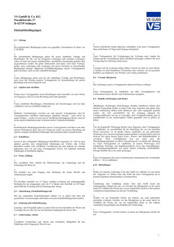 Einkaufsbedingungen