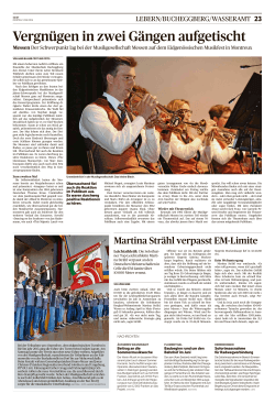 Solothurner Zeitung, vom: Montag, 9. Mai 2016