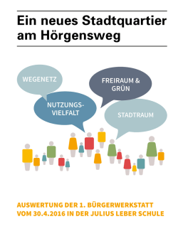 Ein neues Stadtquartier am H&ouml;rgensweg