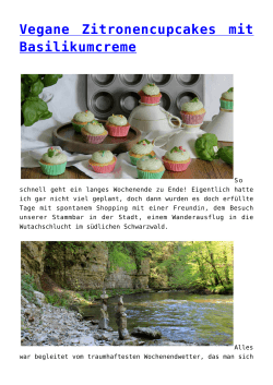 Vegane Zitronencupcakes mit Basilikumcreme