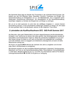 2 Lehrstellen als Kauffrau/Kaufmann EFZ - B/E-Profil