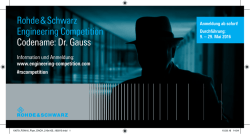 Rohde & Schwarz Engineering Competition