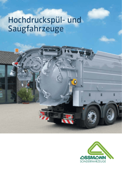 Hochdrucksp&uuml;l- und Saugfahrzeuge