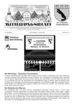 Donnerstag, 12.05.2016 - Gemeinde Walddorfhäslach
