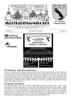 Donnerstag, 12.05.2016 - Gemeinde Walddorfh&auml;slach