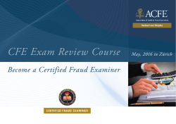 CFE Exam Review Course