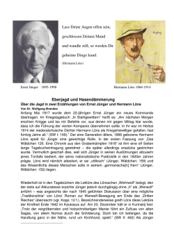 Dr. W. BRANDES VORTRAG zu J&Uuml;NGER und L&Ouml;NS 16.5.09