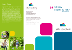 Folder - Villa Sonnberg