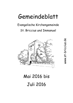 Mai 2016 - Evangelische Kirchgemeinde St. Briccius