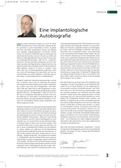 Eine implantologische Autobiografie