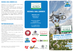 Hochkeil Radlsommer Info