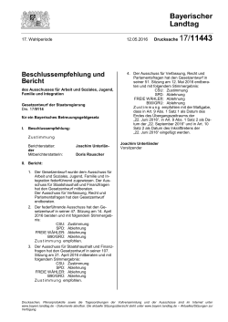 Drucksache 17/11443 - Bayerischer Landtag