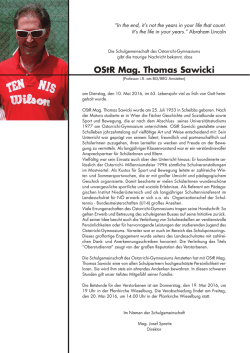 OStR Mag. Thomas Sawicki