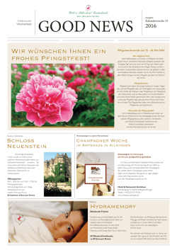 Good News - Wald & Schlosshotel Friedrichsruhe