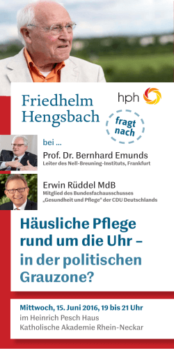 Friedhelm Hengsbach - Heinrich Pesch Haus
