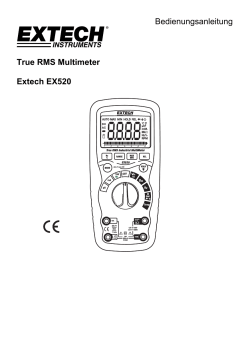 Bedienungsanleitung True RMS Multimeter Extech EX520