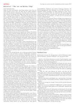 Editorial - Randnotizen