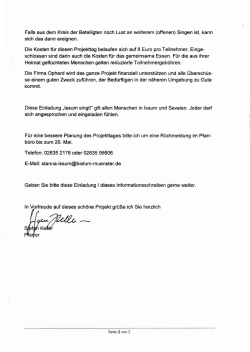 Issum singt II - Kirchenchor Sevelen