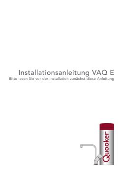 Installationsanleitung VAQ E