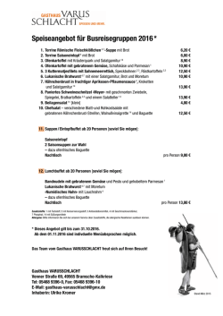 Gruppenangebot