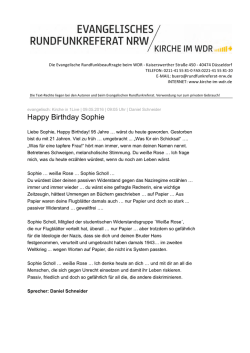 Happy Birthday Sophie