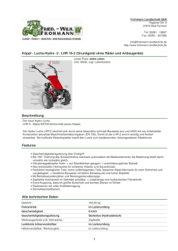 K&ouml;ppl - Luchs-Hydro -2 / LHR 18-2 (Grundger&auml;t ohne R&auml;der und