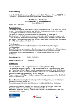 Im &bdquo;Institut f&uuml;r Stadtteilbezogene Soziale Arbeit und Beratung&ldquo; (ISSAB)