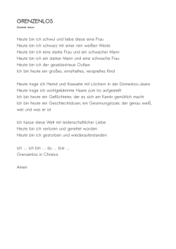 grenzenlos - Jesus Freaks Deutschland