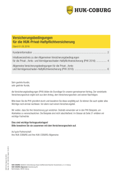 Versicherungsbedingungen - HUK