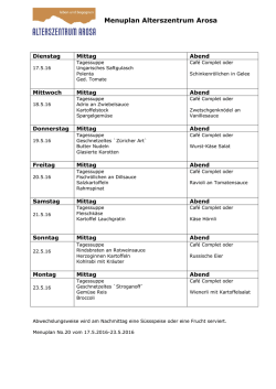 Menu20 - Alterszentrum Arosa