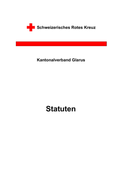Statuten - Rotes Kreuz Glarus