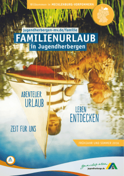 familienurlaub - Jugendherbergen