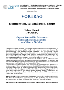 Im Zuge des Ostasientages l&auml;dt die Japanologie