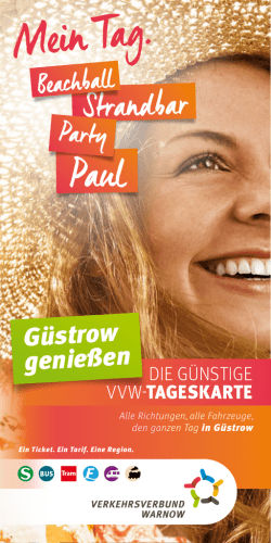 G&uuml;strow genie&szlig;en - Verkehrsverbund Warnow