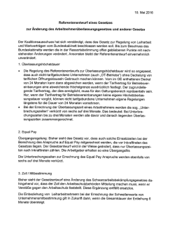 Ergebnisse Koalitionsausschuss zur Werk