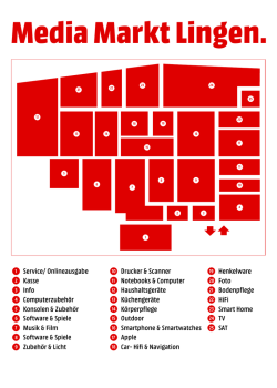 1 Service/ Onlineausgabe #2 Kasse #3 Info #4