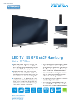 LED TV 55 GFB 6629 Hamburg