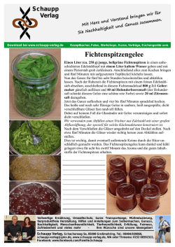 Fichtenspitzengelee - Schaupp